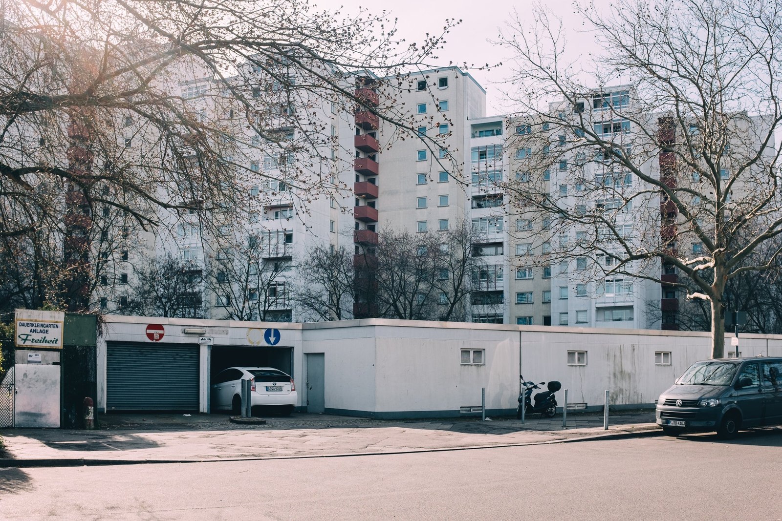 Car Garages Below Residential Buildings